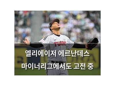 엘리에이저 에르난데스 마이너리그에서도 고전 중