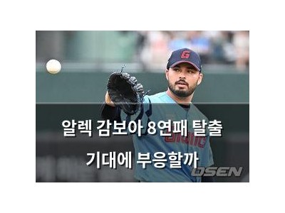 알렉 감보아 8연패 탈출 기대에 부응할까