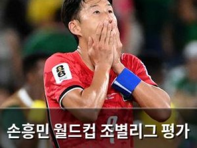 손흥민 월드컵 조별리그 평가 낮아졌네