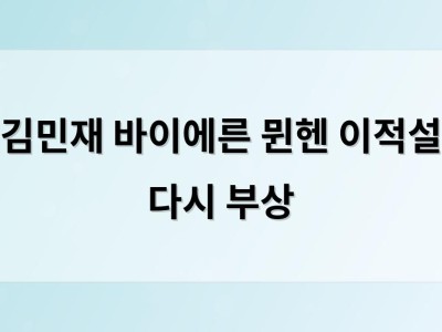 김민재 바이에른 뮌헨 이적설 다시 부상