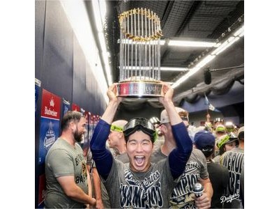 김혜성 메이저리그 첫 우승에 뜨거운 환호