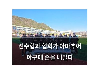 선수협과 협회가 아마추어 야구에 손을 내밀다